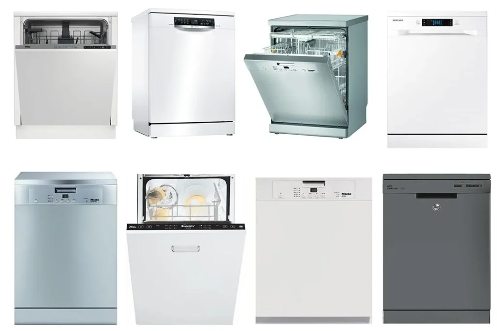 types of used dishwashers